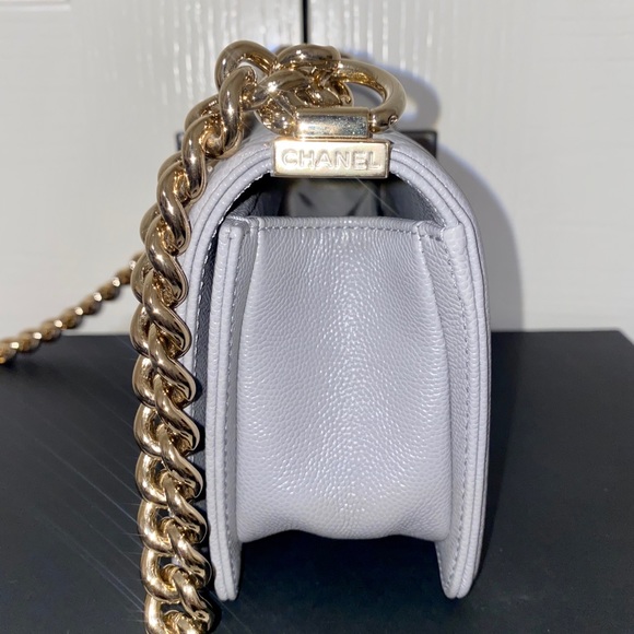 CHANEL BOY BAG SM GREY GHW - Picture 9 of 16